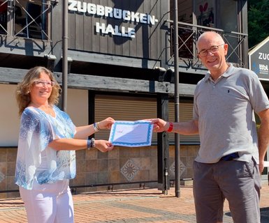 Gewinnerin und 2. Vorsitzender